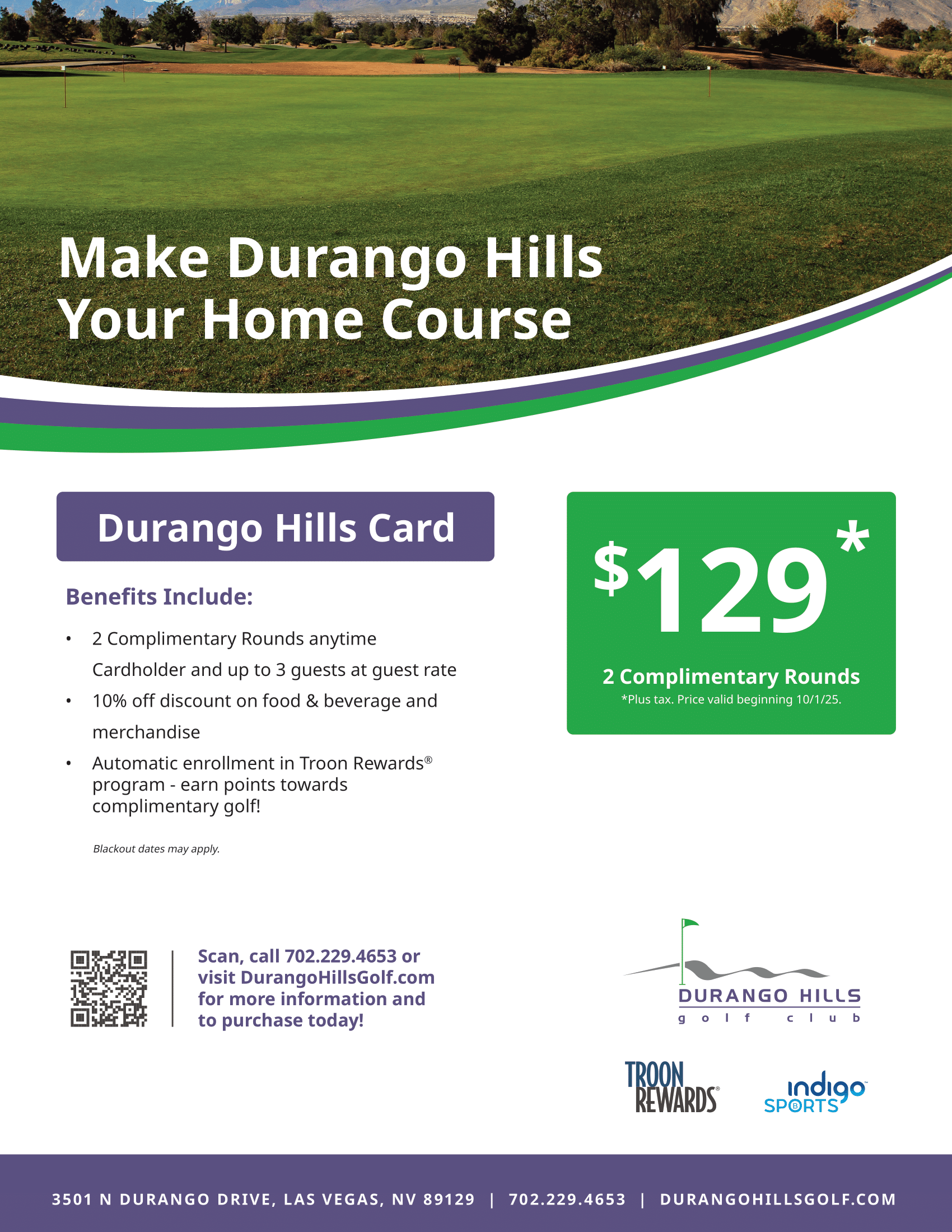 Durango Hills Card