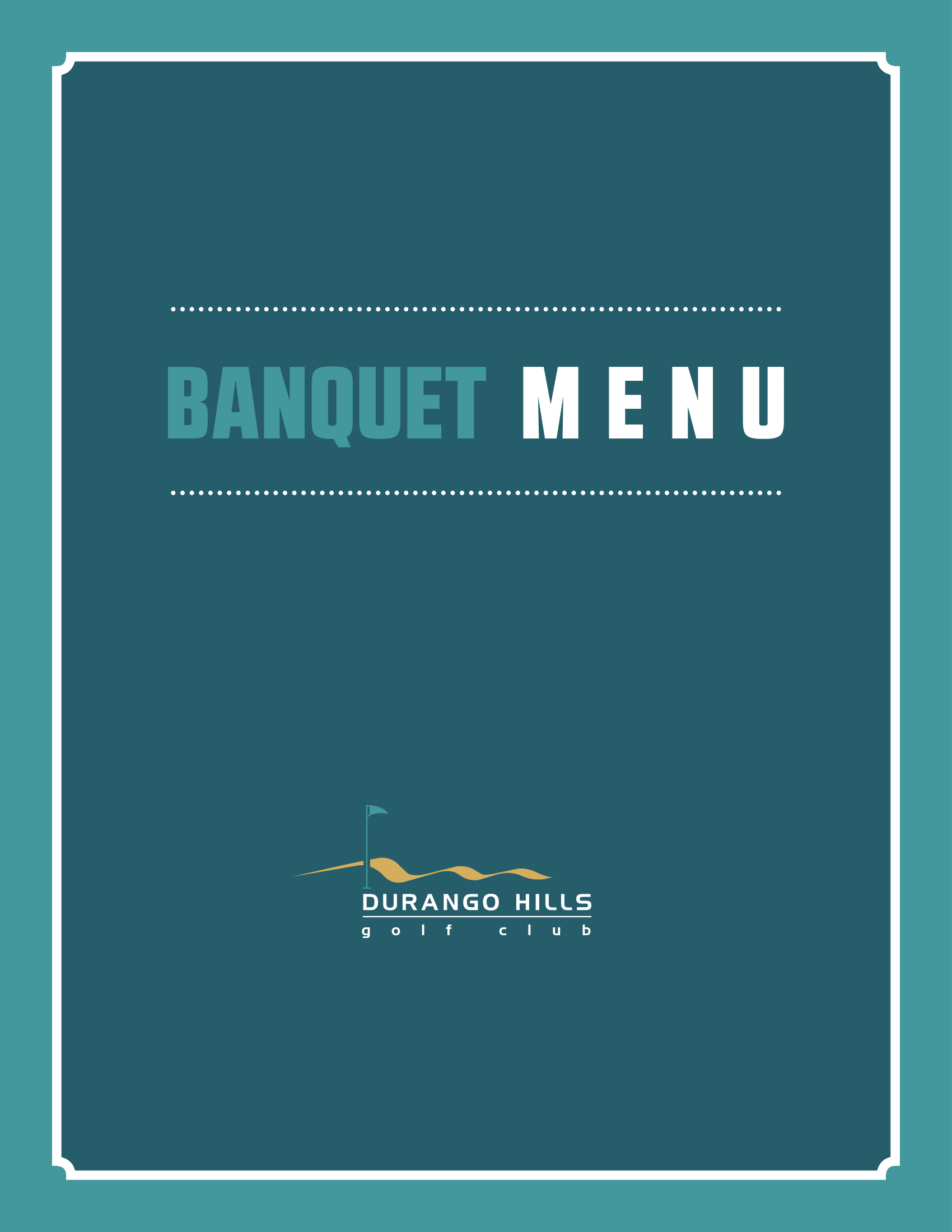 Durango Hills Banquet Golf Events Menu